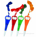 Plastic Bottle Opener Pen with Lanyard for Promotion